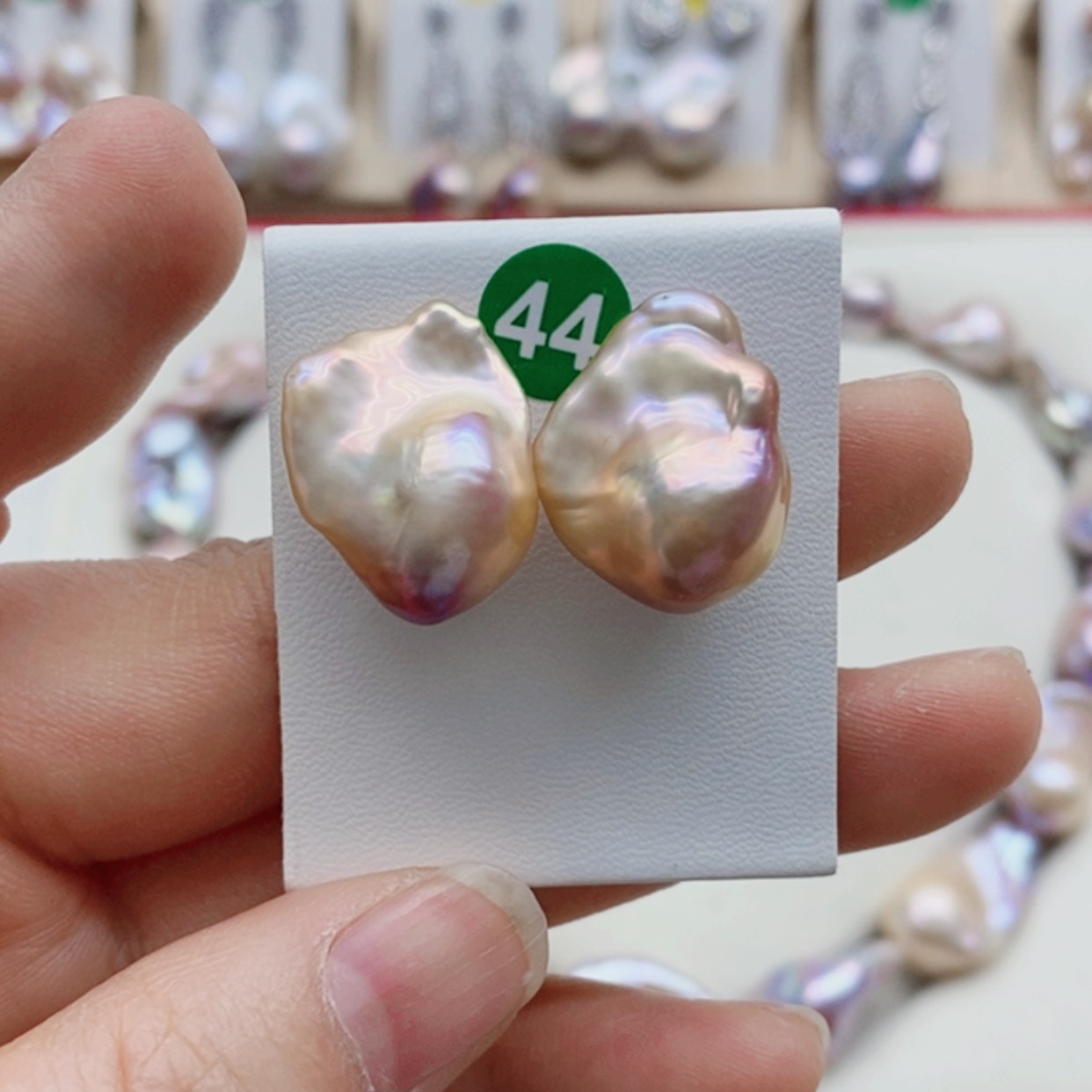 【闪购商品】淡水珍珠耳饰银S925镶嵌