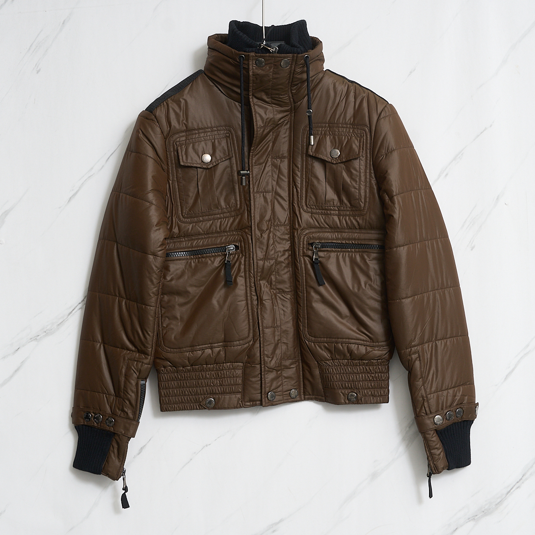 D&G男士多口袋立领棉服/YZ200199