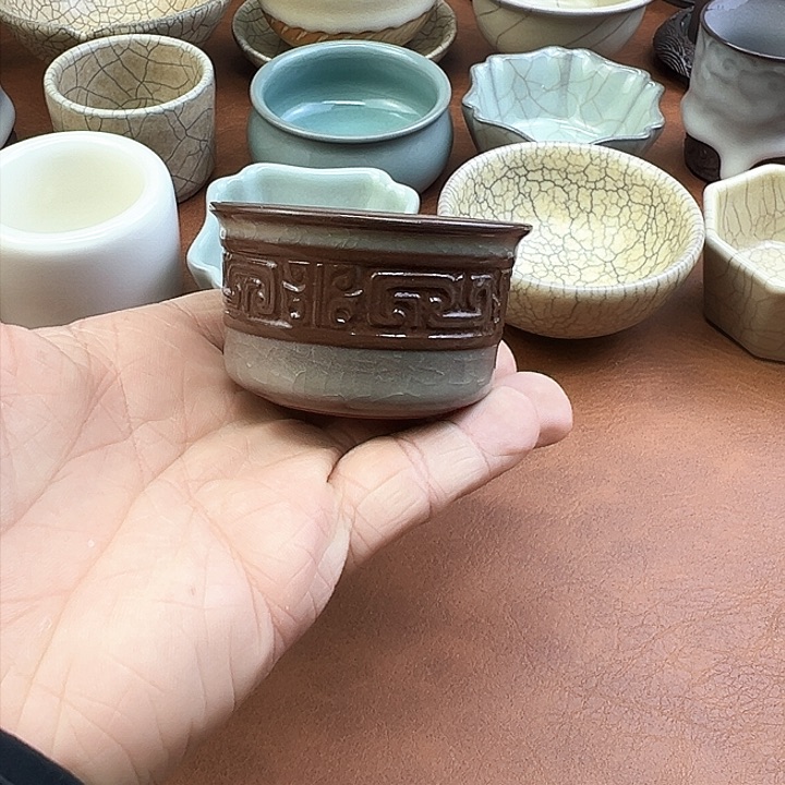 陈陆军哥窑马蹄杯哈哈哈