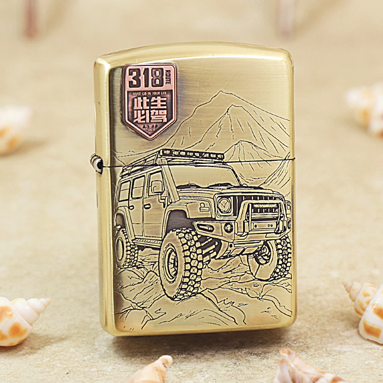 zippo打火机168盔甲318越野吉普车