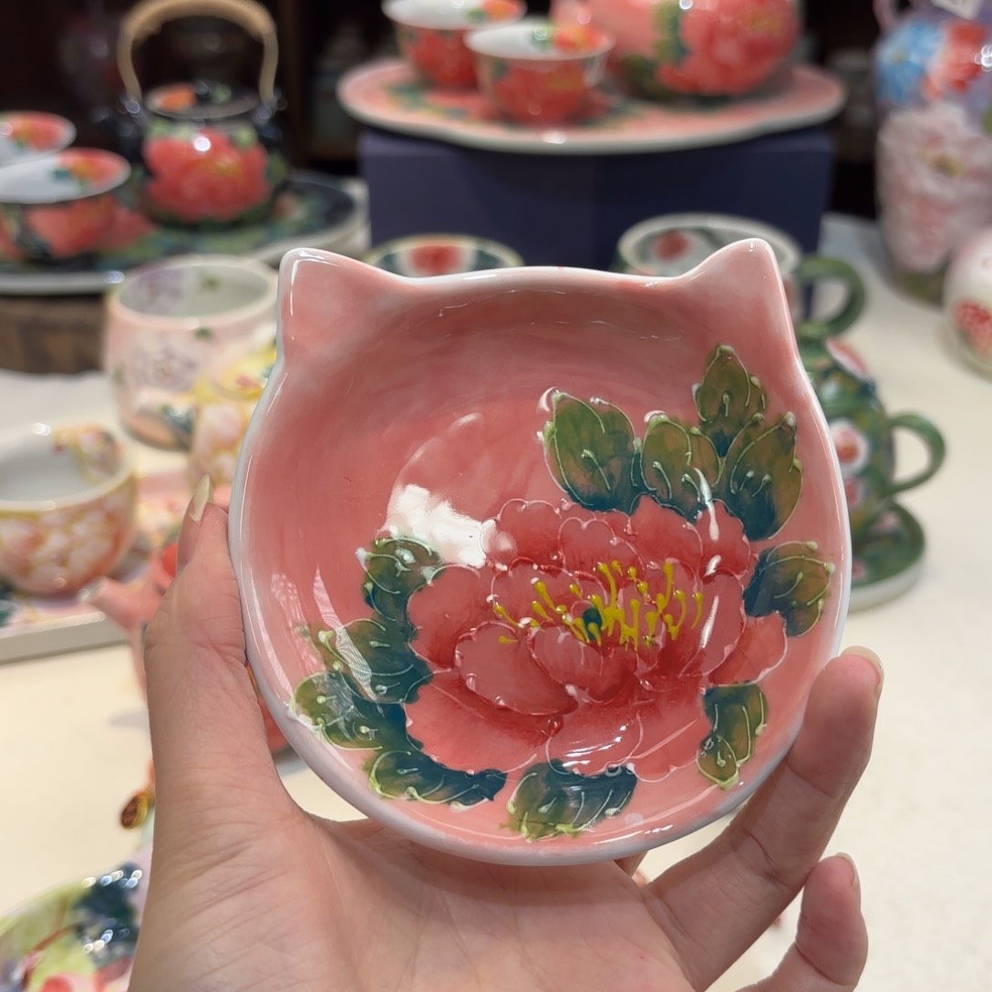 景德镇手绘高温釉下彩陶瓷茶具