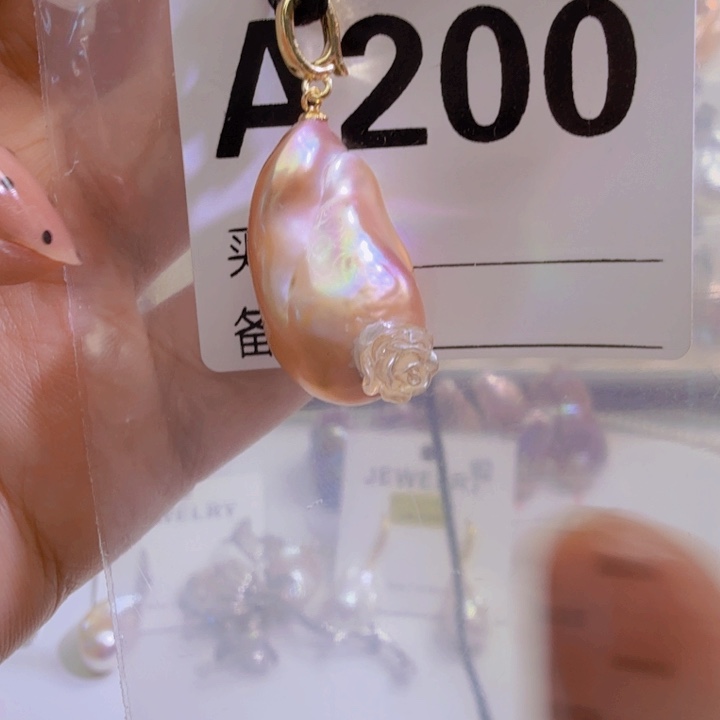 淡水珍珠银S925镶嵌颈饰