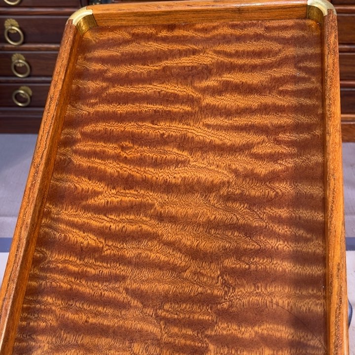 木缅甸花梨独板托盘