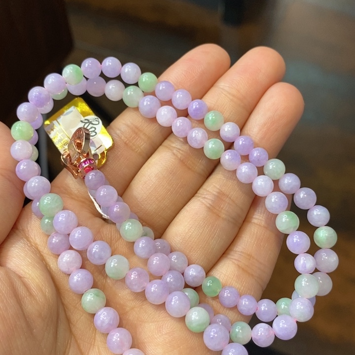 翡翠未镶嵌颈饰小米珠