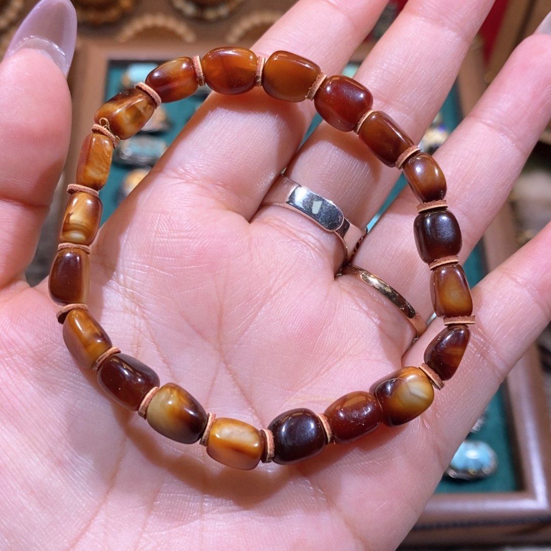 琥珀手链未镶嵌手串