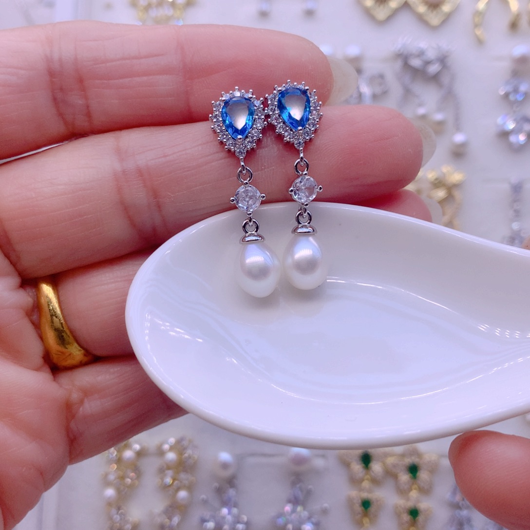 耳饰淡水珍珠合金