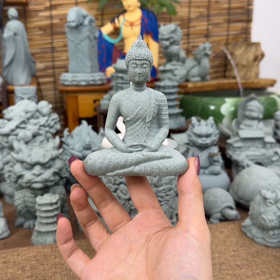 石材青砂石大日如来