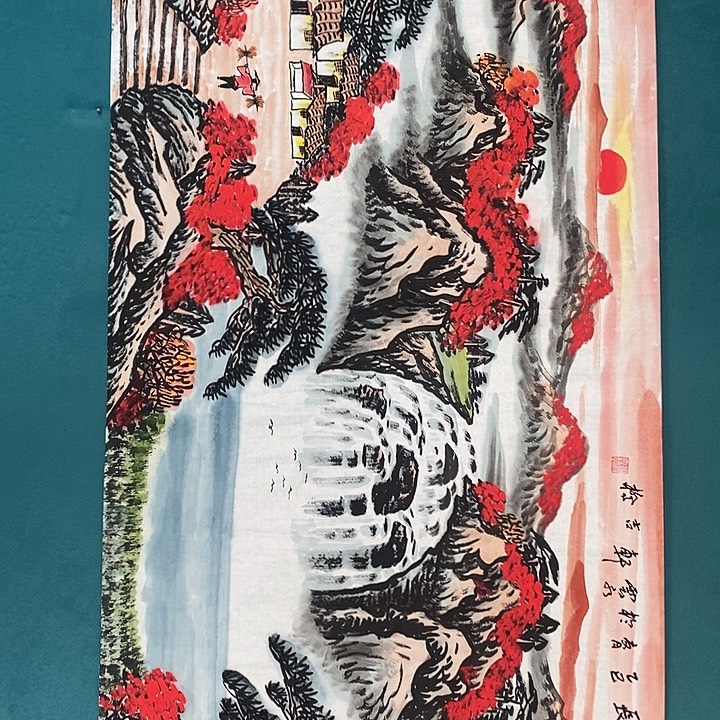 国画四尺山水作品