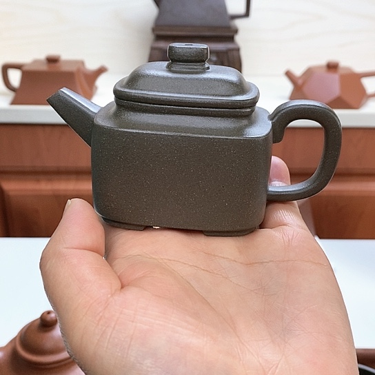 茶壶紫砂吴*舟全手工制作，青灰段