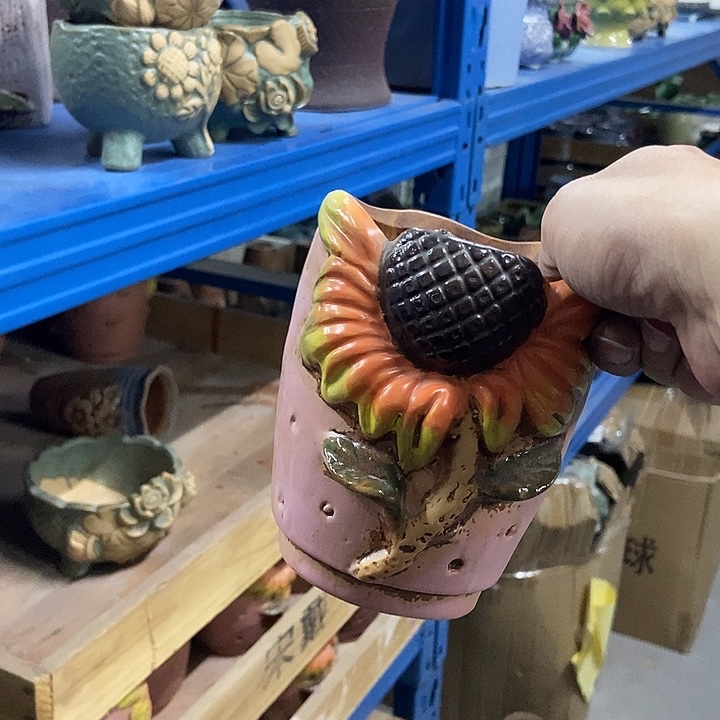 花盆单场满9.9发货10×13粉