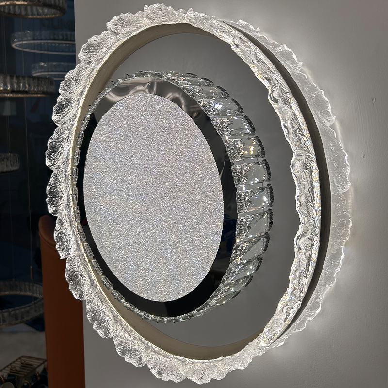 轻奢别墅简约书房圆形吸顶灯20个及以上轻奢风卧室8-10-白菜