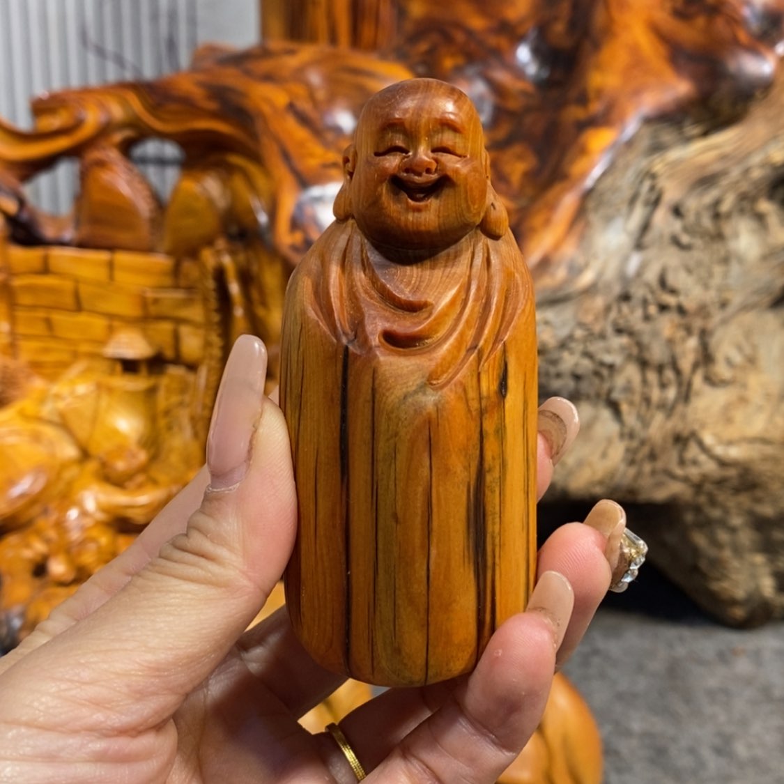 【闪购商品】柏木（崖柏）根雕木雕工艺品摆件创意，满10送1手把件