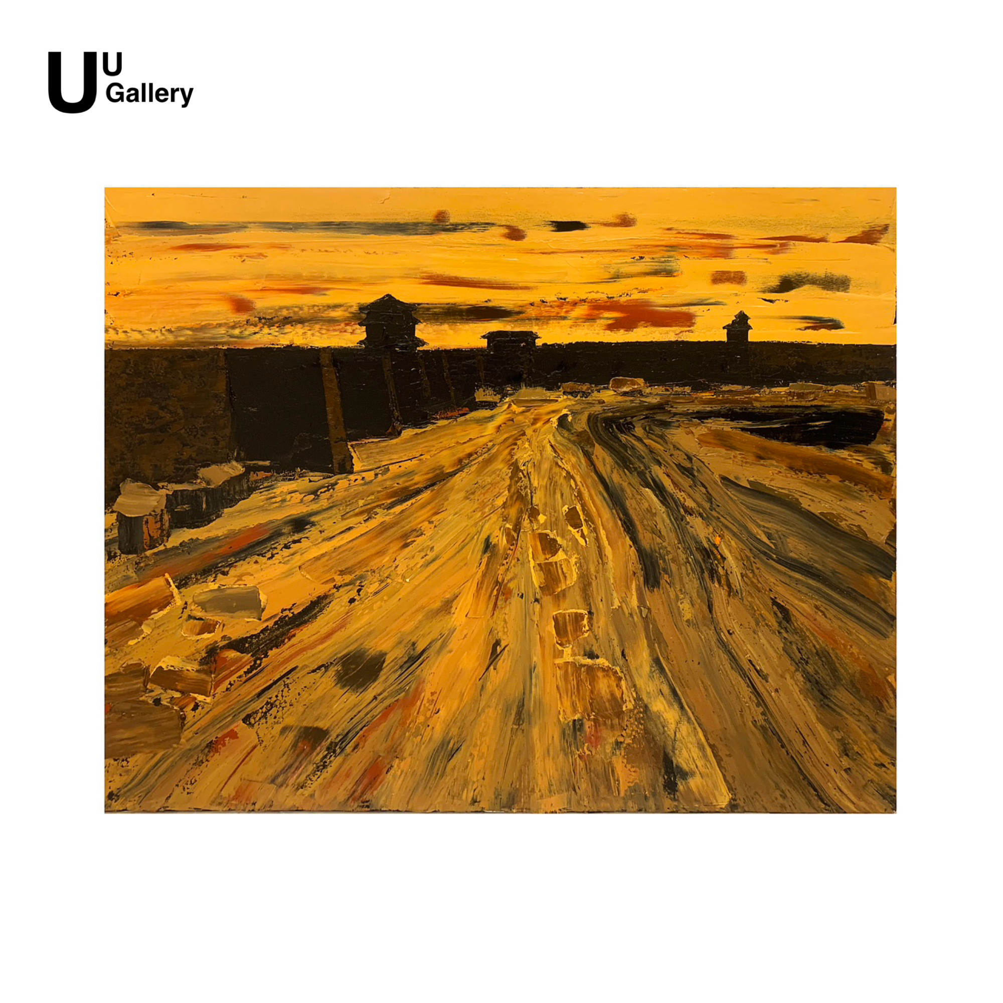 汪昌俞《古城》100*120cm/油画原创