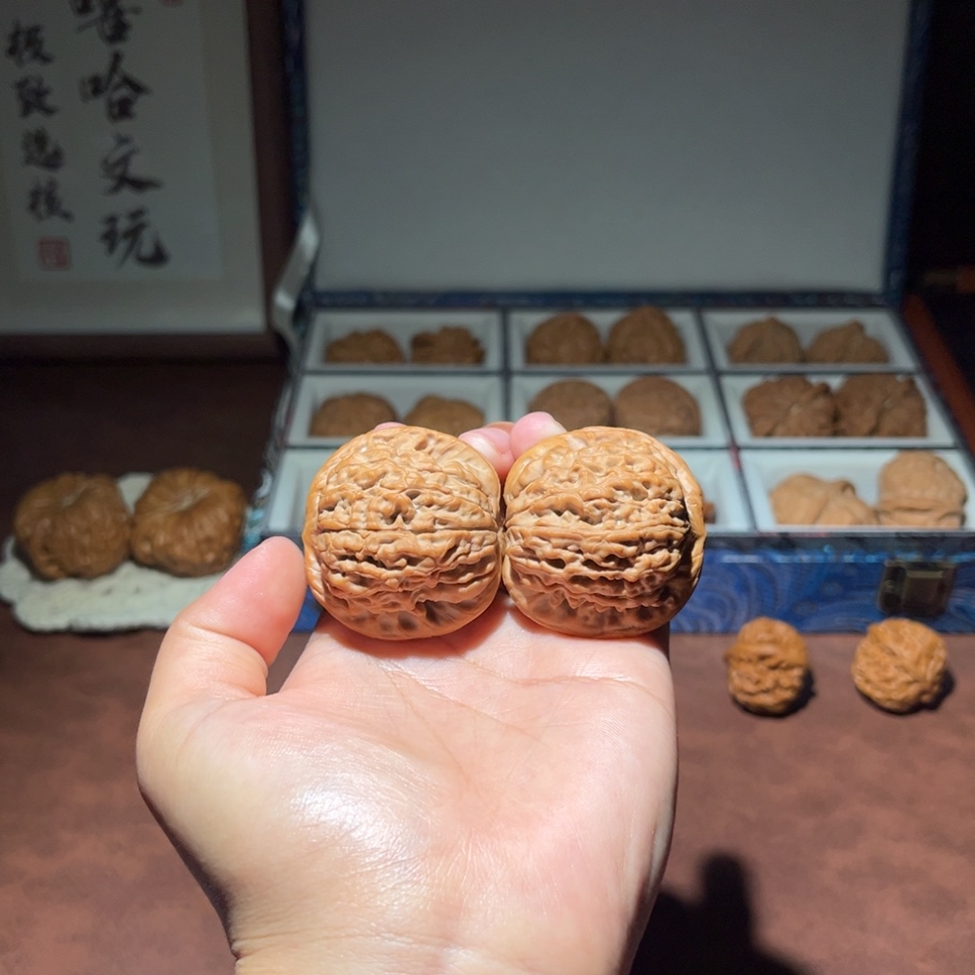 吊坠文玩核桃黎***擊莲花