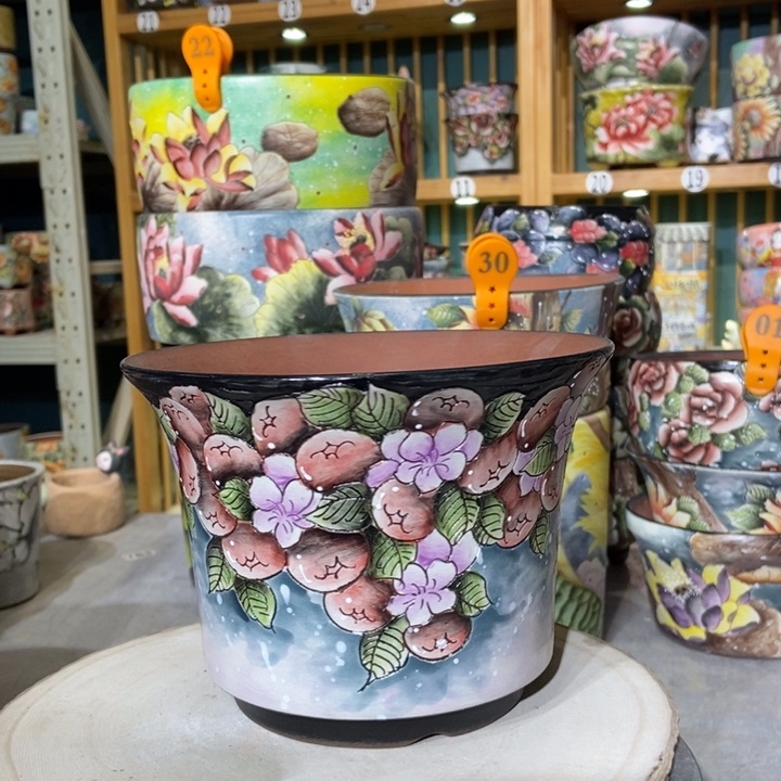 红陶景德镇艺术手绘作品