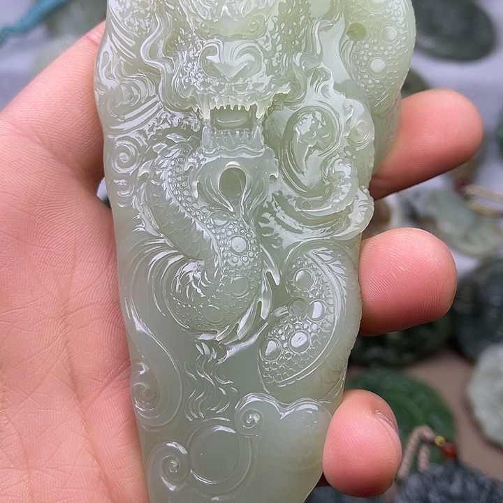 和田玉吊坠(不含链)未镶嵌