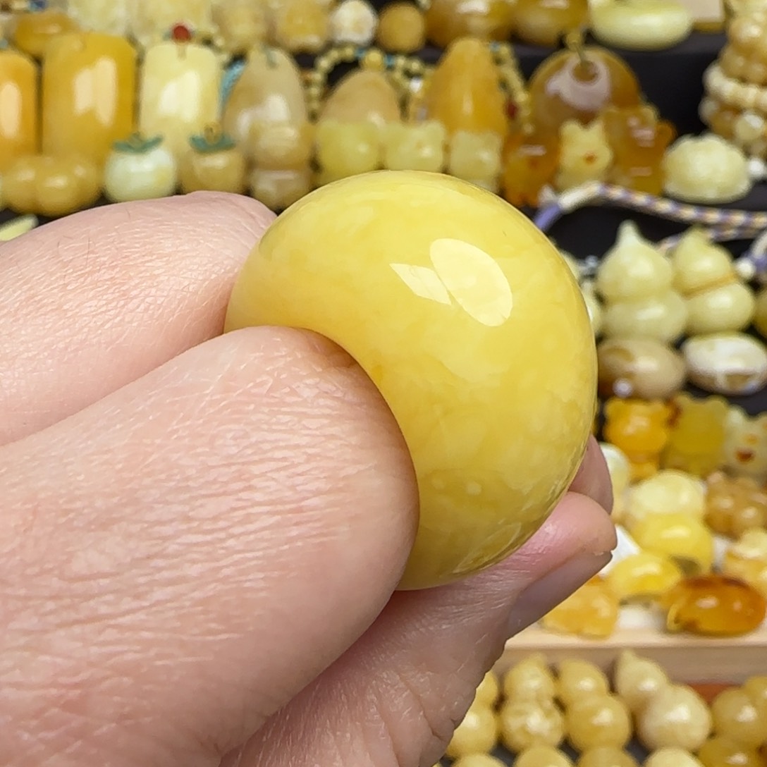 蜜蜡戒圈未镶嵌天然俄料蜜蜡戒圈