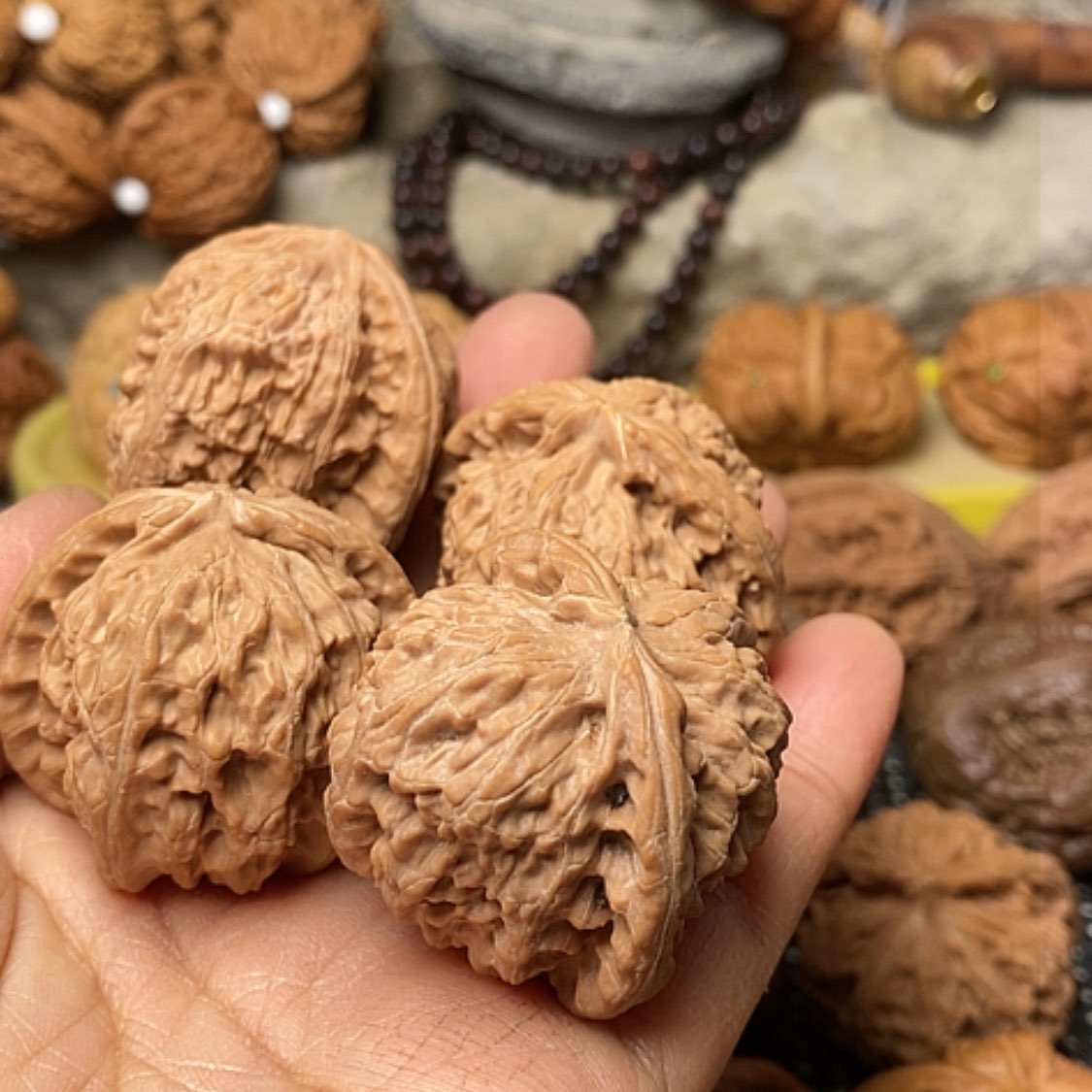 【闪购商品】把件文玩核桃w****g白狮子39