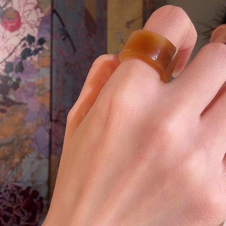 和田玉（糖玉）未镶嵌戒指