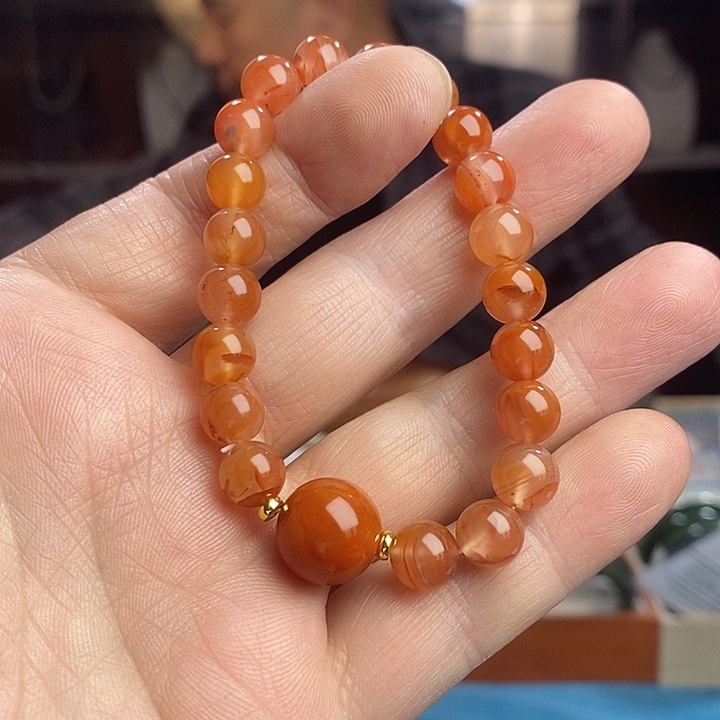 南红玛瑙未镶嵌手串