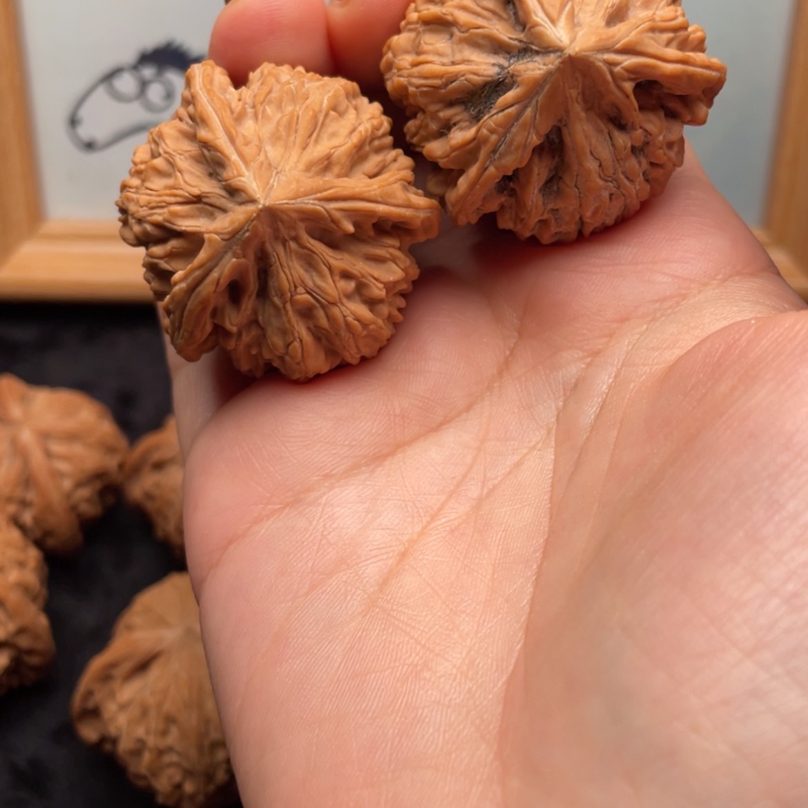 【闪购商品】文玩核桃把件一**往38全品文山