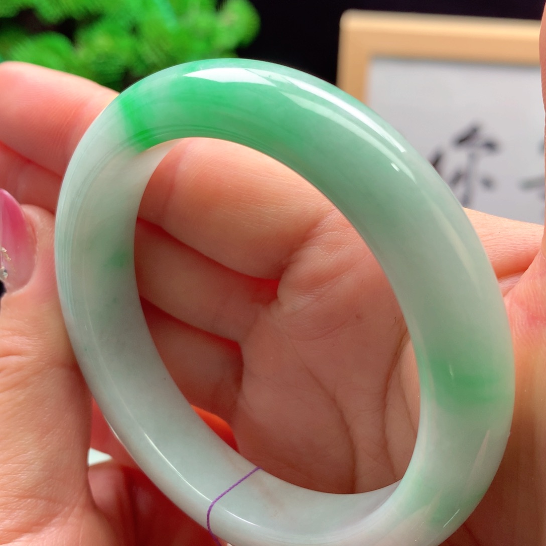 未镶嵌手镯翡翠缅甸57.7圈口