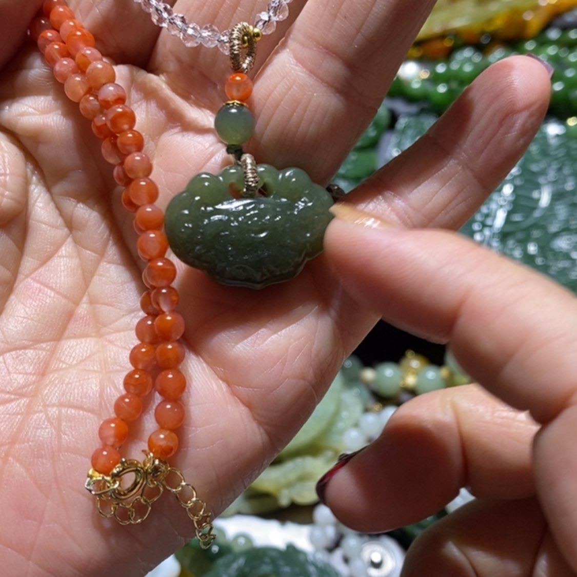 【闪购商品】和田玉毛衣链未镶嵌