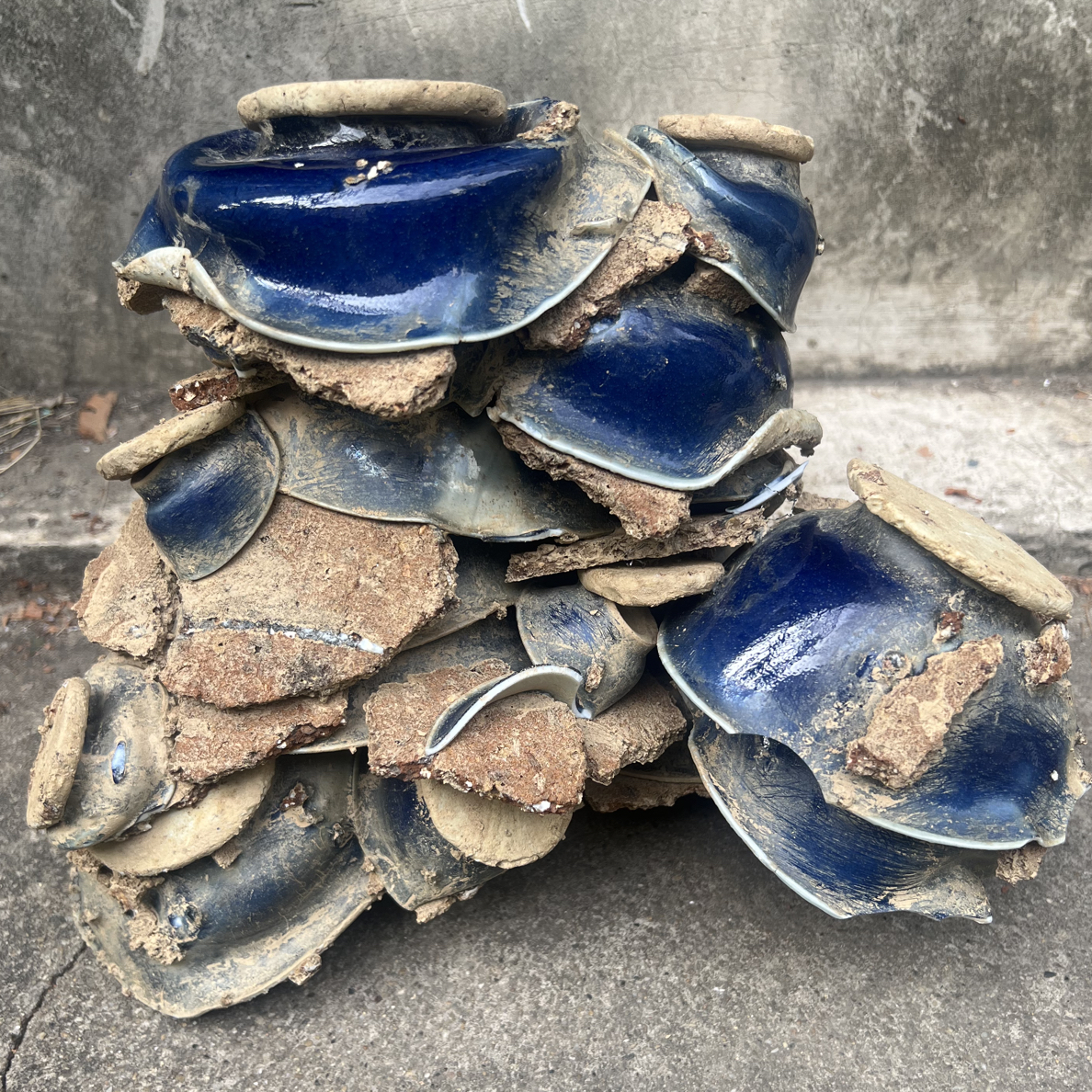 窑粘霁蓝釉杯，全场包邮