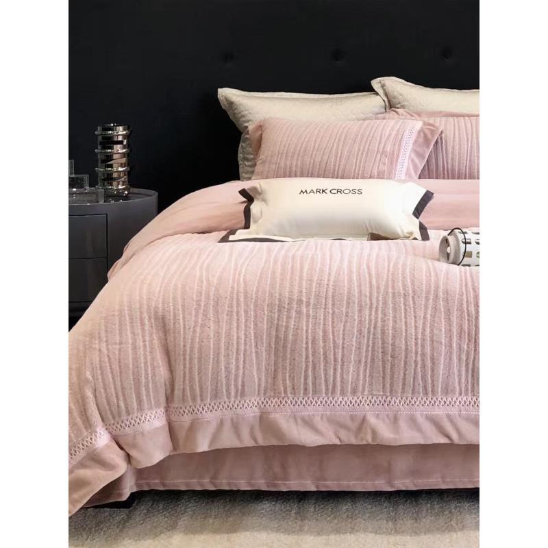 MC 玛洛驰 轻奢治愈软糯慕丝绒牛奶绒四件套 冰雪女王