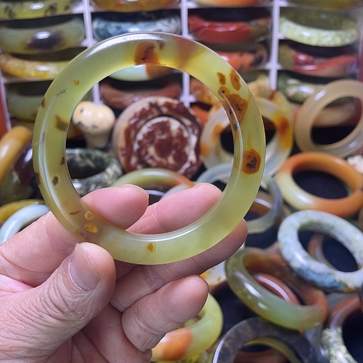 蛇纹石玉合金手镯