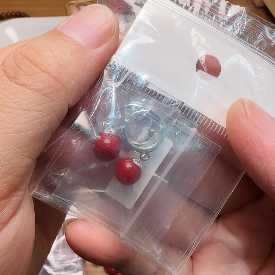 拼合珍珠（马贝珠）耳饰银S925镀金镶嵌