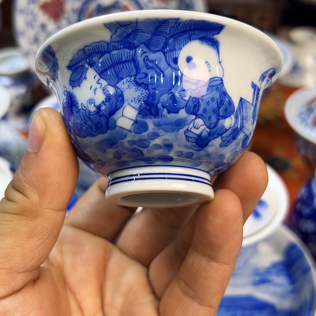 景德镇瓷器鉴定童子