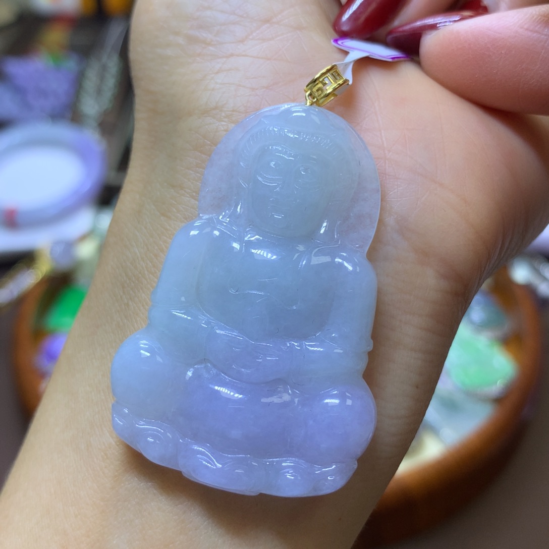 【闪购商品】翡翠颈饰18K金镶嵌翡翠