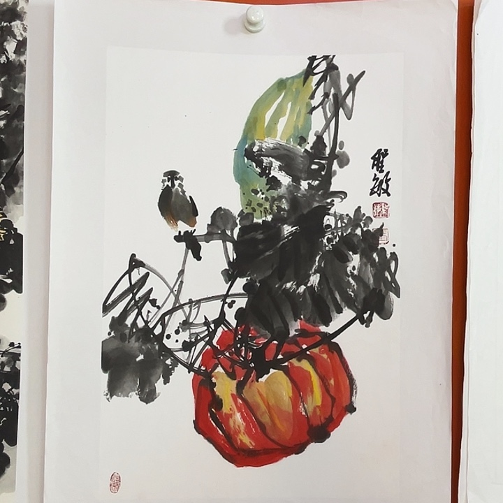 国画张圣敏先生纯手绘作品