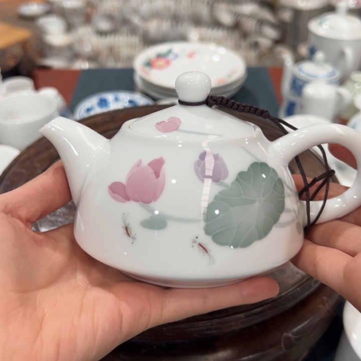 醴陵釉下手绘陶瓷320毫升扶**上