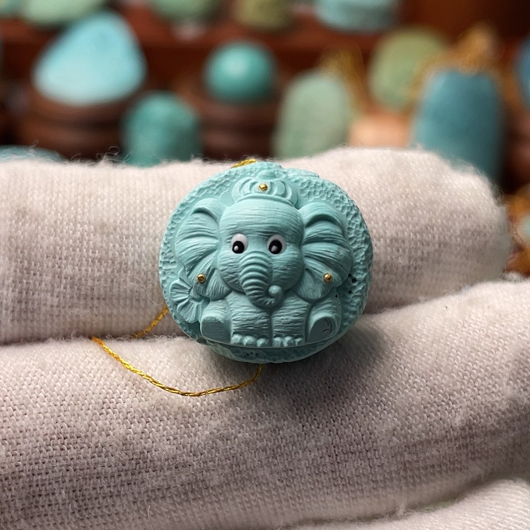 绿松石珠宝半成品未镶嵌