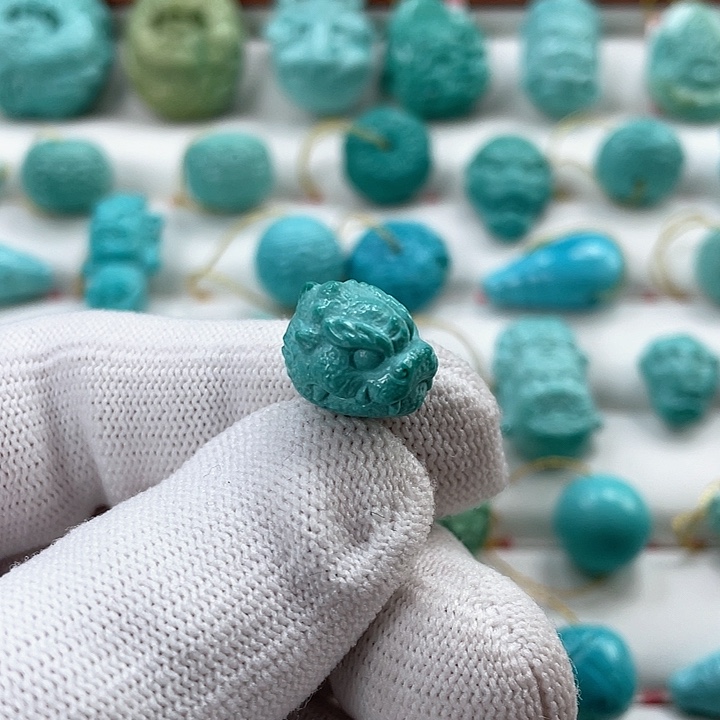 绿松石车挂未镶嵌尺寸12