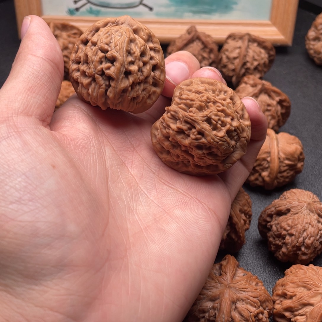 乡***夫把件文玩核桃全品龙骨舍利