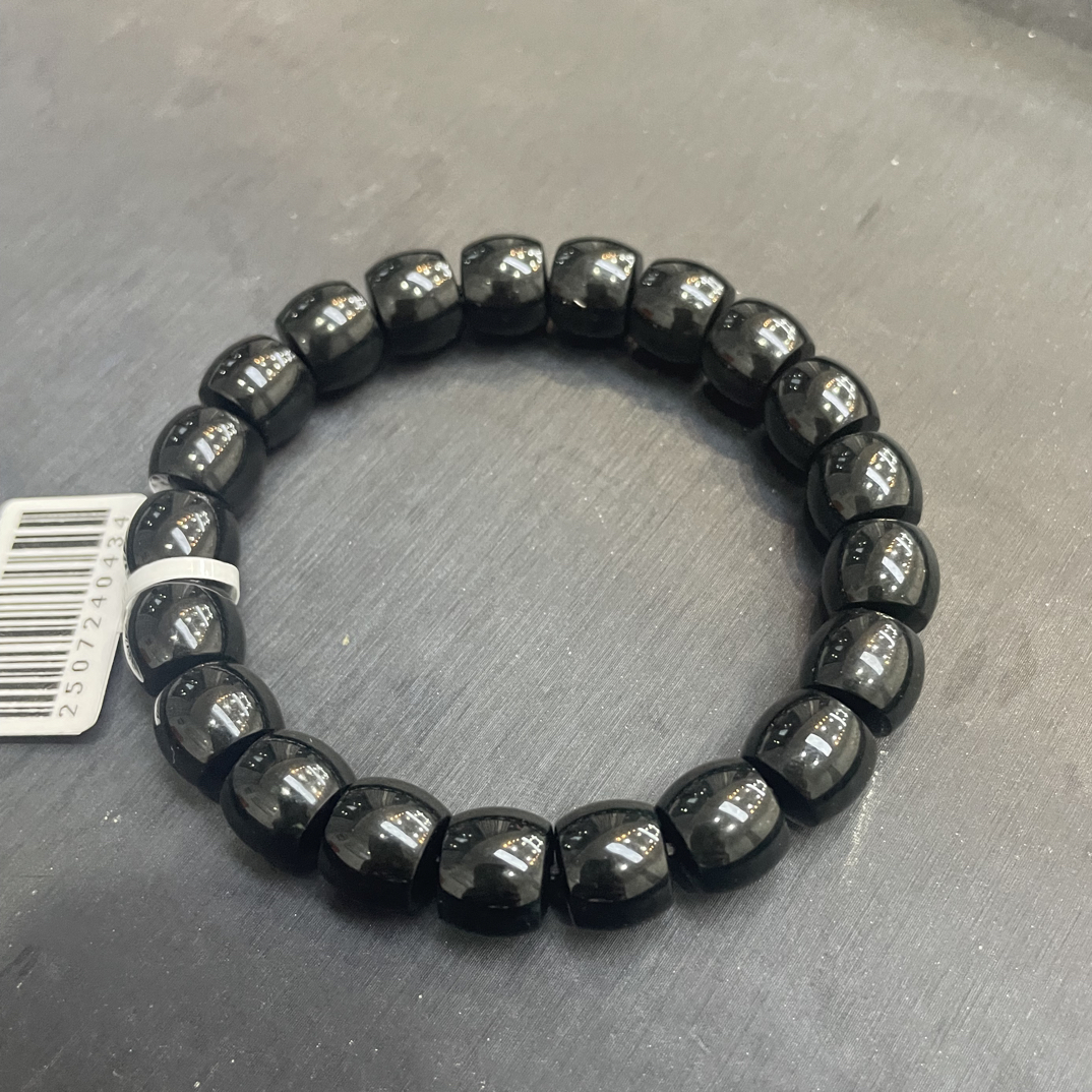 和田玉黑青手串 卡10 （02）