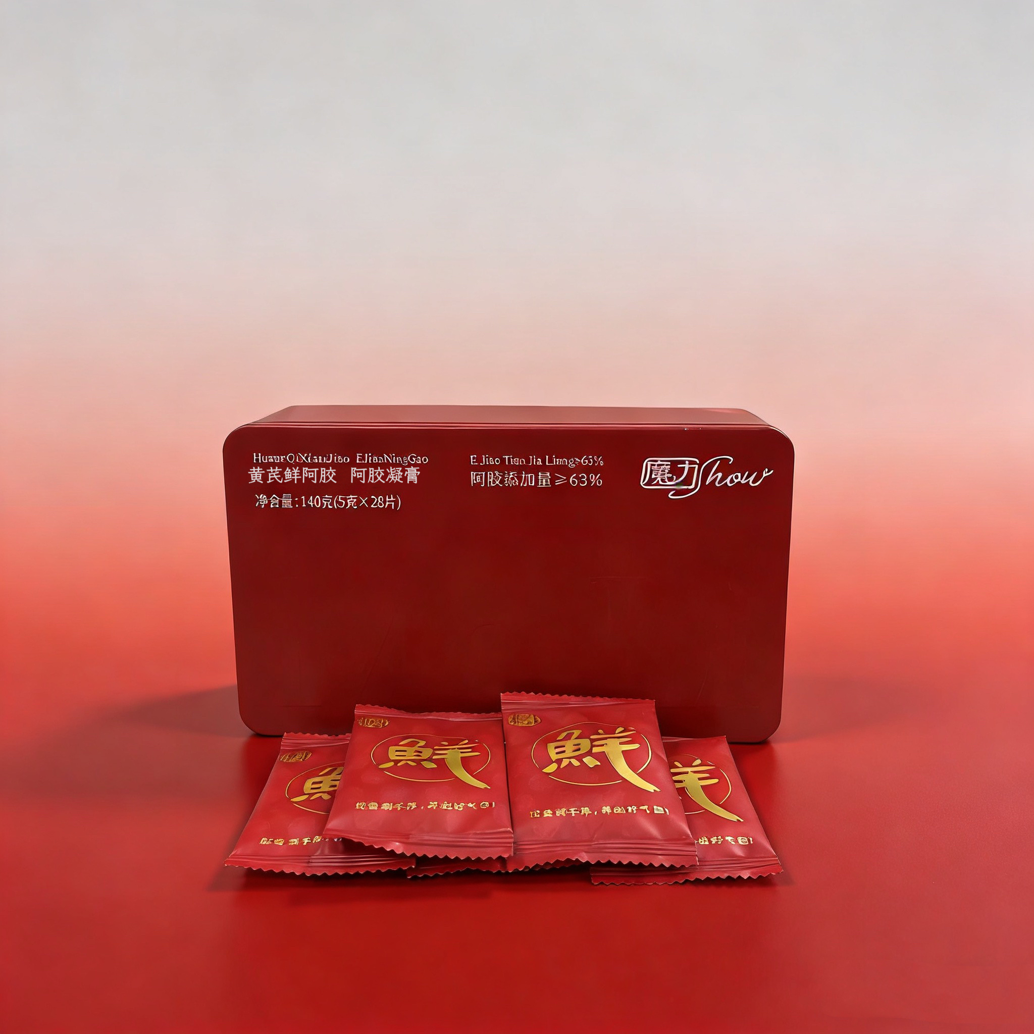 数量改4立减~黄芪鲜阿胶凝膏阿胶块即食小鲜胶【效期26.12.2】