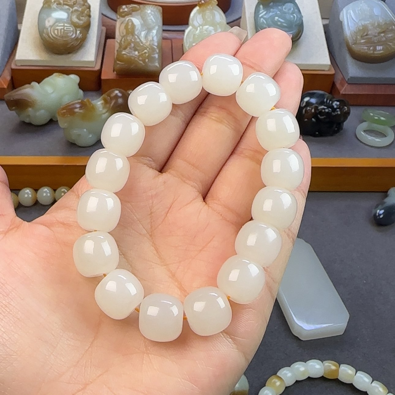 【闪购商品】和田玉手串未镶嵌A**7