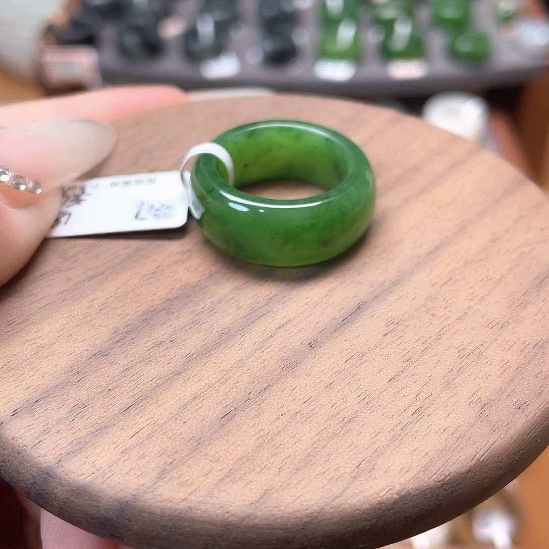 和田玉未镶嵌戒指1-18.0