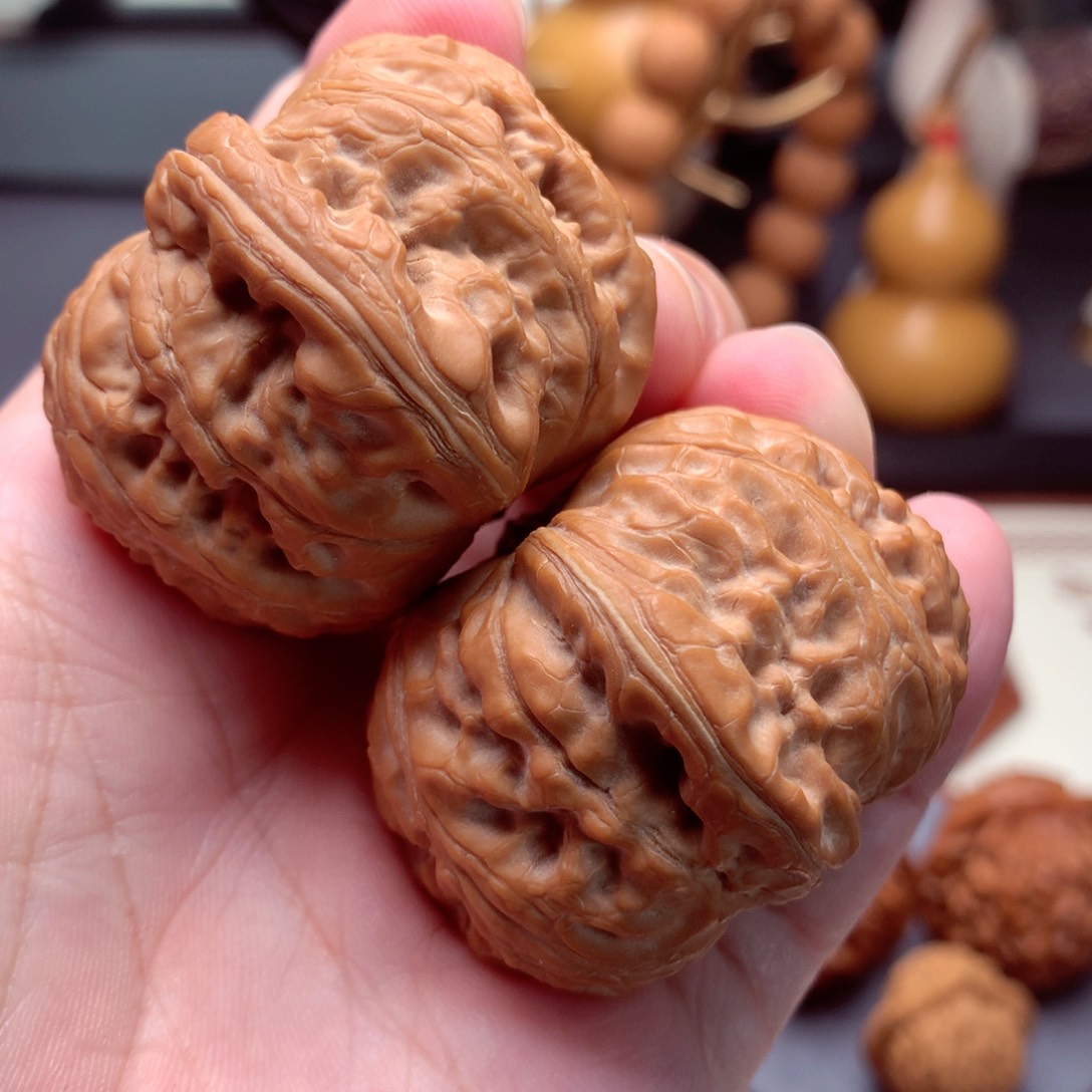 文玩核桃把件a****✨平谷元宝全品巨重  1号