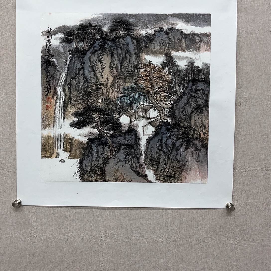 国画艺术家真人手绘