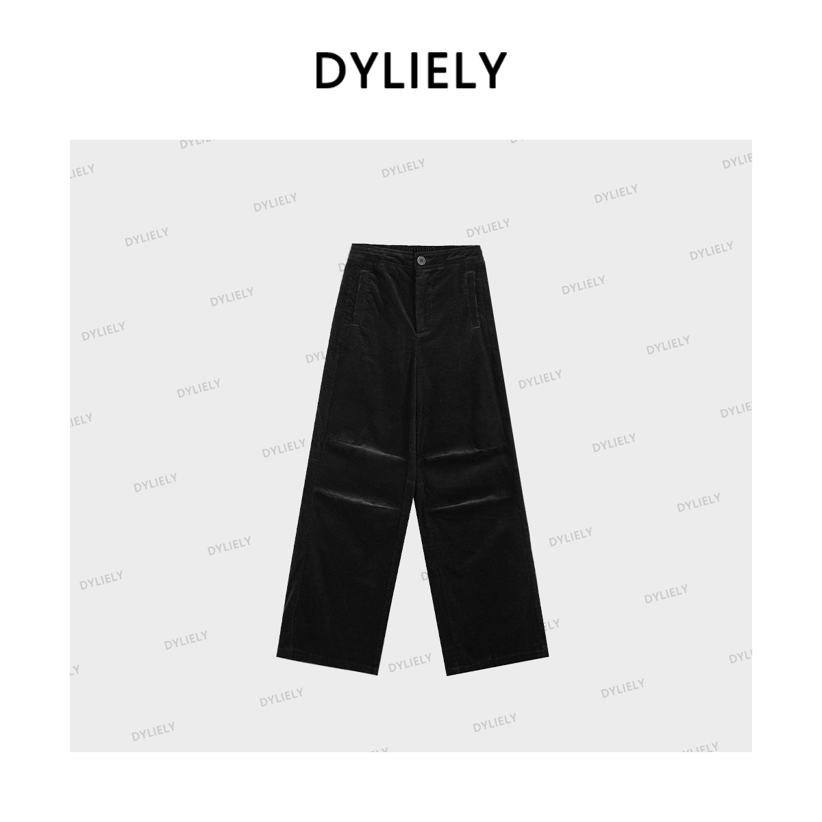 【小众设计】潮阔腿裤复古宽松直筒裤高腰工装风休闲裤K0932