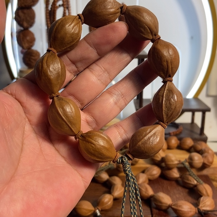 橄榄核吊坠19 x28梅林铁核