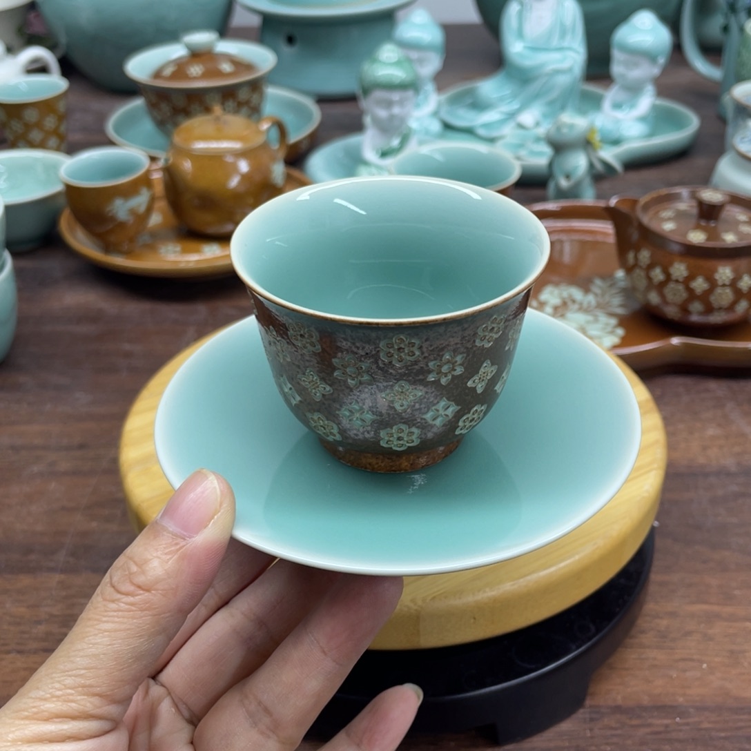 特价福利青瓷青瓷一杯一垫