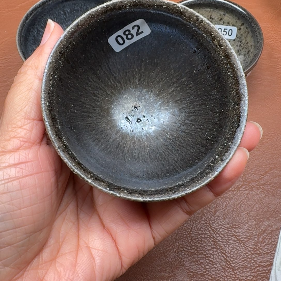 茶盏龙窑柴烧自然还原瑕疵，082