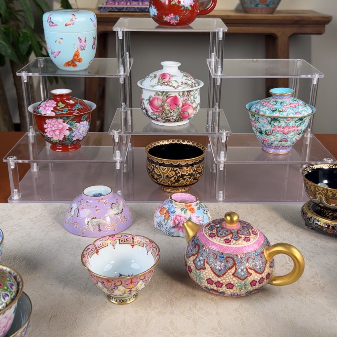 婧*纯手工手绘 高端茶器