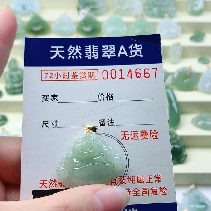 颈饰未镶嵌翡翠吊